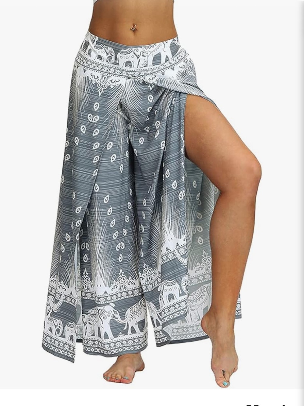 Two pairs wide leg Boho Palazzo pants